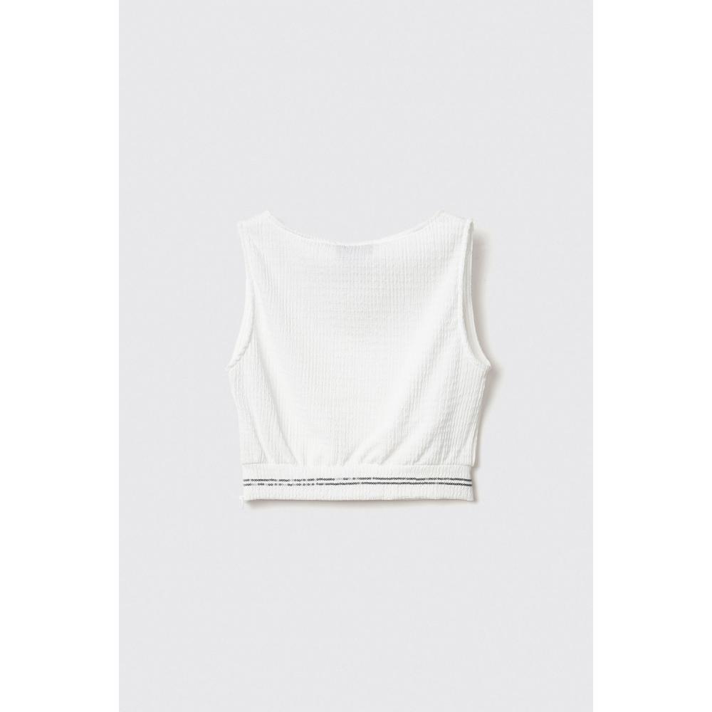 Gaëlle Paris Top Bianco