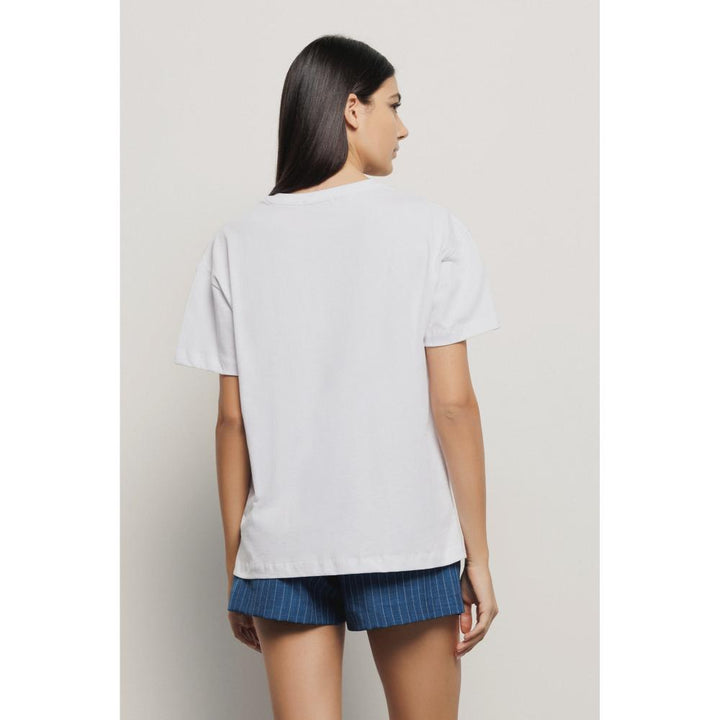 Gaëlle Paris Jersey T-shirt Bianco