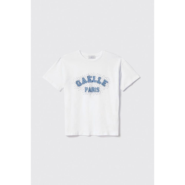 Gaëlle Paris Jersey T-shirt Bianco