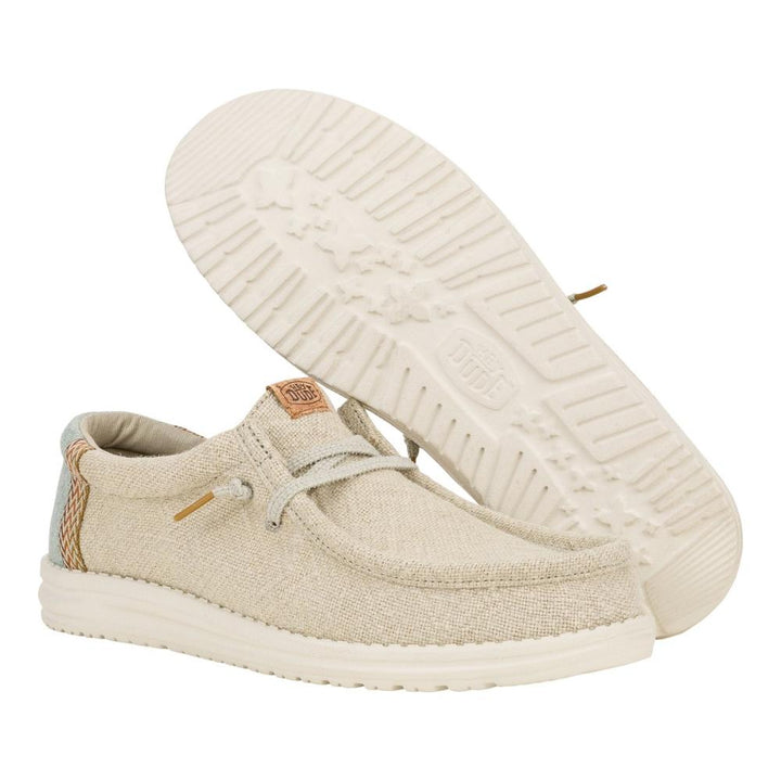 Heydude Wally Jute Uomo Stone Grey/Iceberg Green