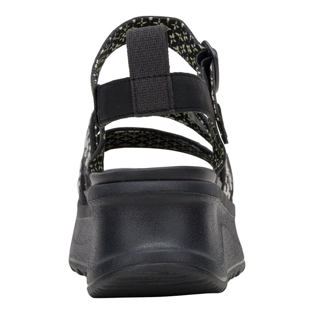 Hey Dude Delray Buckle Cottage Crochet Donna Nero