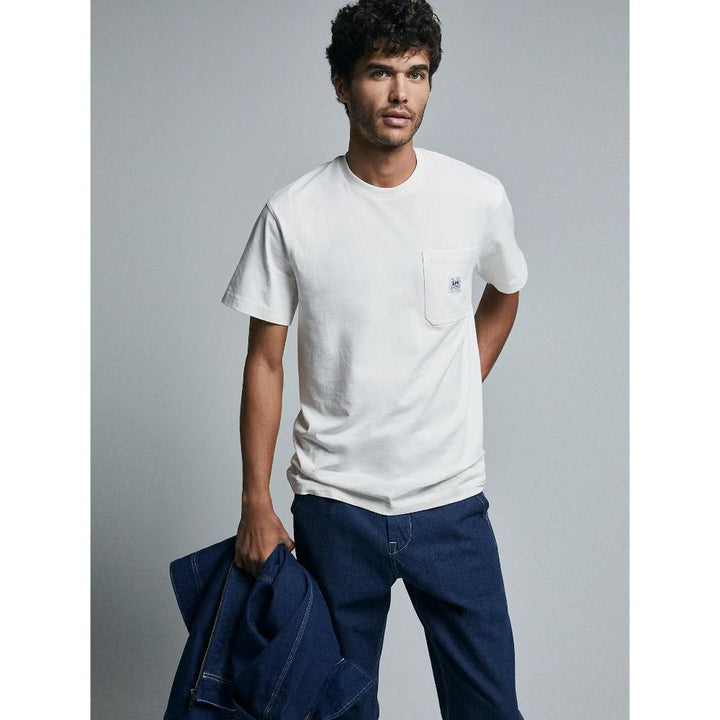 Lee Workwear Pocket Tee Uomo Ecru
