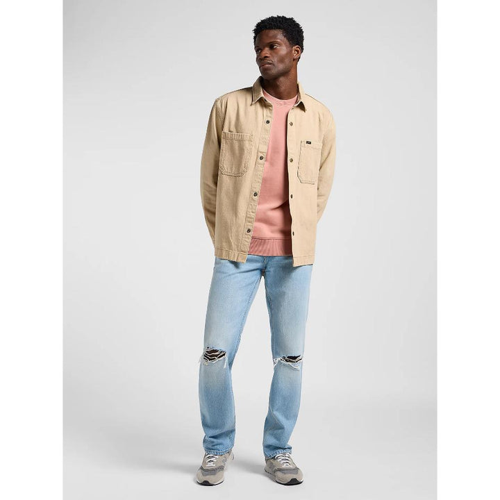 Lee 2 Pocket Overshirt Uomo Cappucino