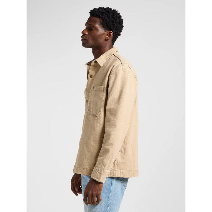 Lee 2 Pocket Overshirt Uomo Cappucino