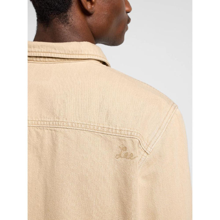 Lee 2 Pocket Overshirt Uomo Cappucino