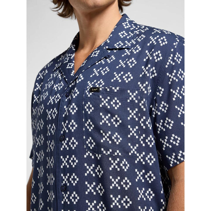 Lee Short Sleeve Resort Shirt Uomo Rivet Ecru