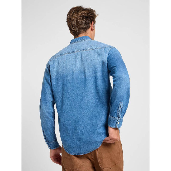 Lee Workwear Shirt 2.0 Uomo Mid Denim