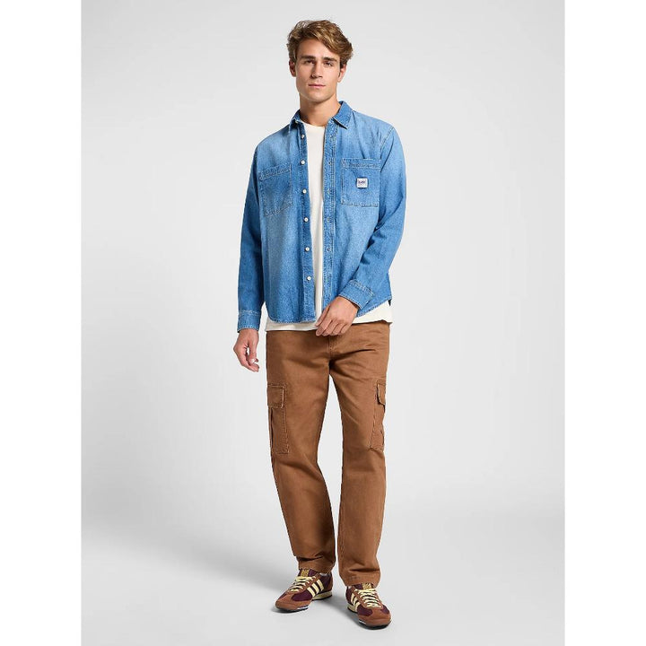 Lee Workwear Shirt 2.0 Uomo Mid Denim