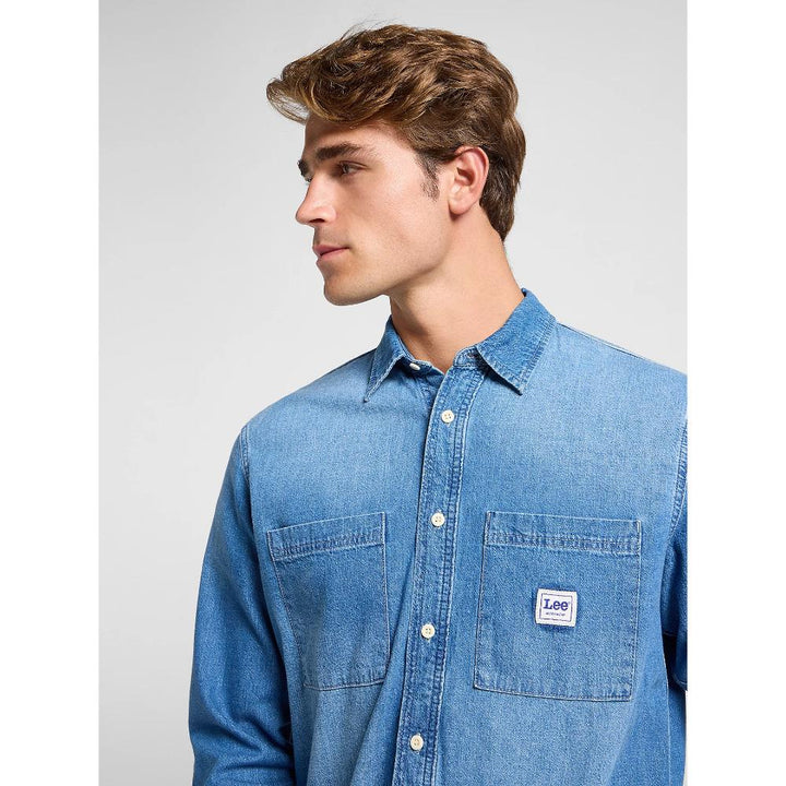 Lee Workwear Shirt 2.0 Uomo Mid Denim