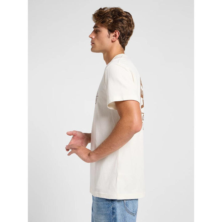 Lee Short Sleeve Relaxed T-shirt Tee Uomo Ecru