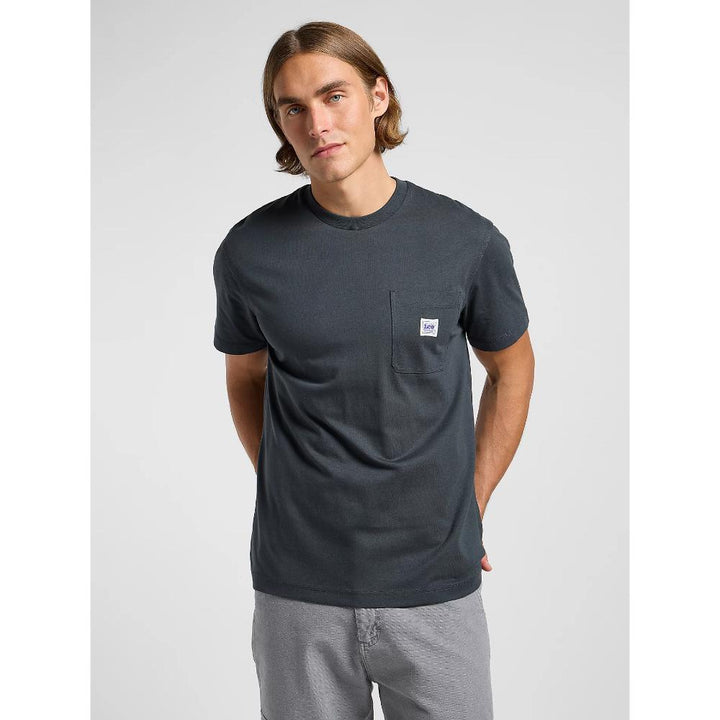 Lee Workwear Pocket Tee Uomo Washed Black