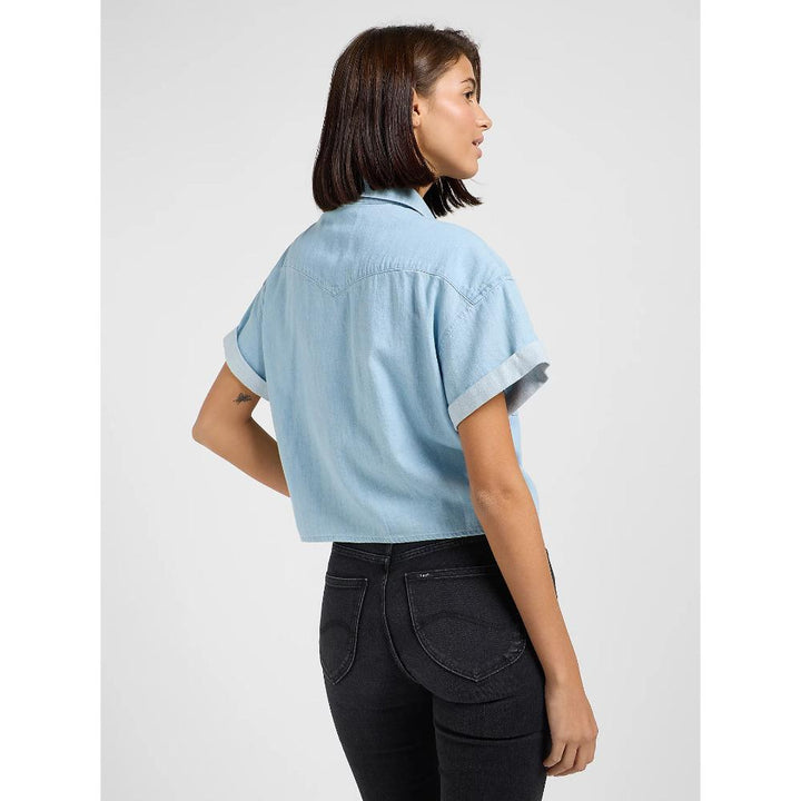 Lee Crop Tied Western Shirt Donna Light Mood