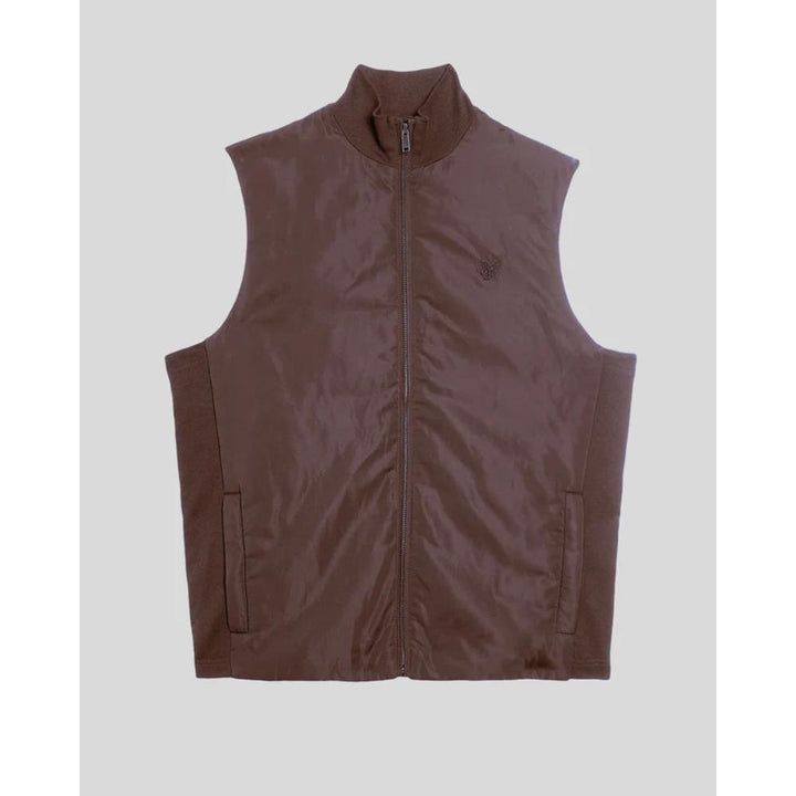 Lyle & Scott Tonal Hybrid Gilet Uomo Plum Truffle