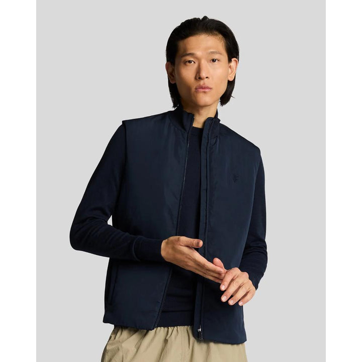 Lyle & Scott Tonal Hybrid Gilet Uomo Dark Navy