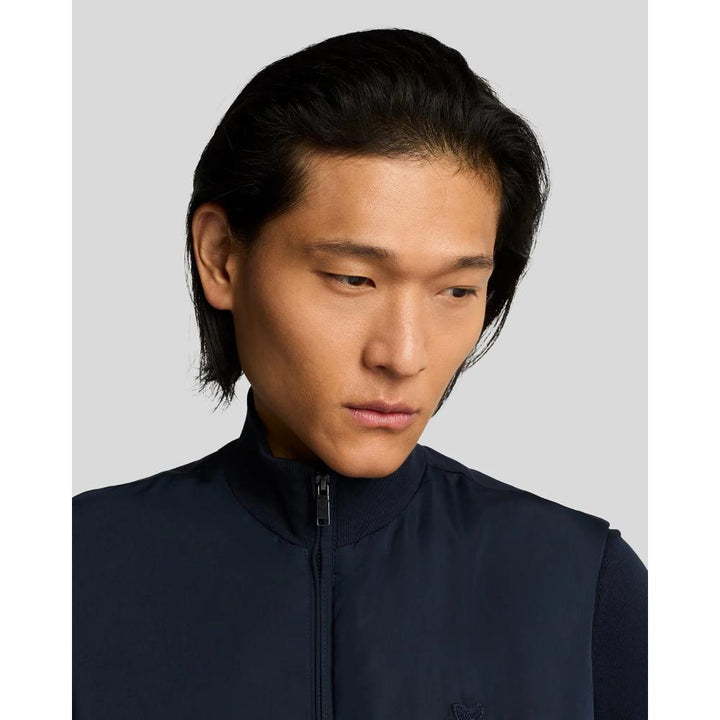 Lyle & Scott Tonal Hybrid Gilet Uomo Dark Navy