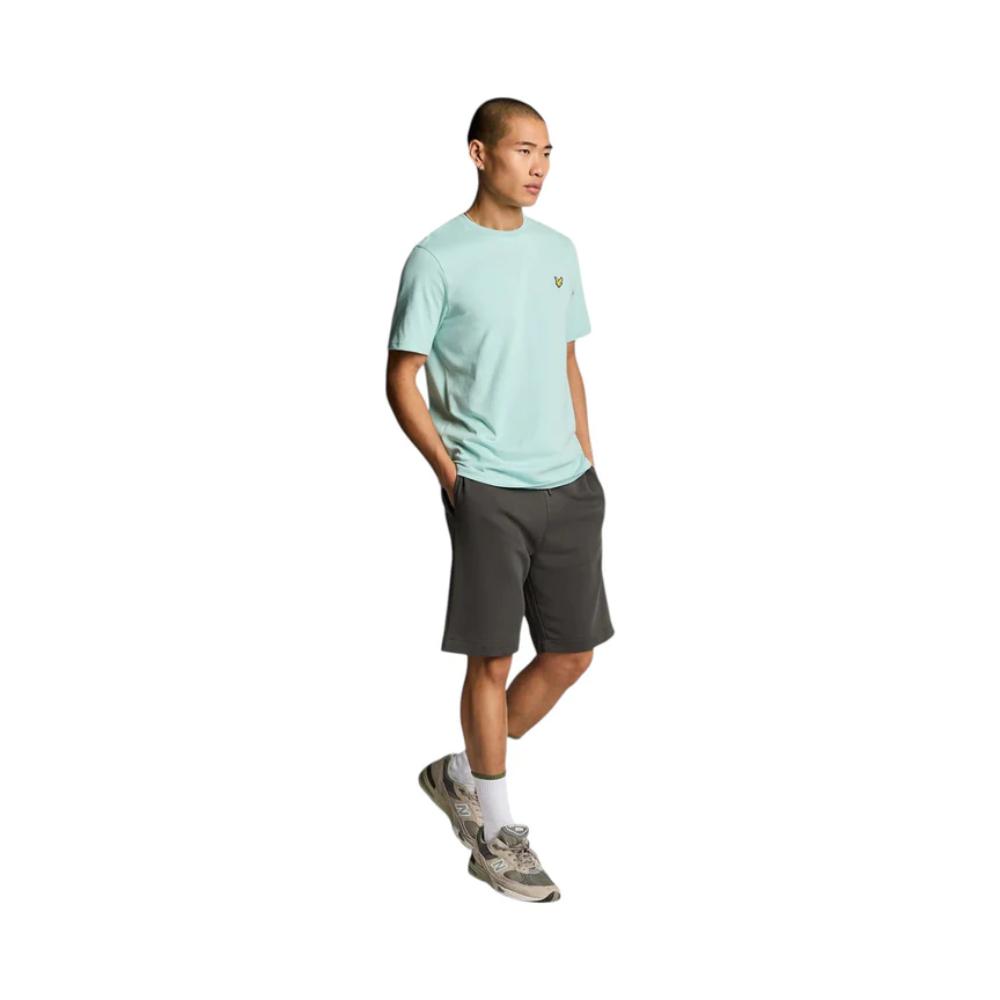 Lyle & Scott Bermuda in Felpa Superfine Sweatshort Uomo Gunmetal