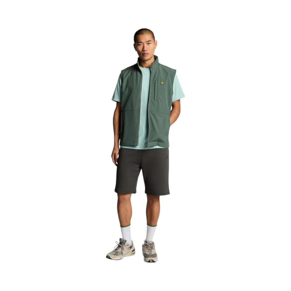 Lyle & Scott Bermuda in Felpa Superfine Sweatshort Uomo Gunmetal