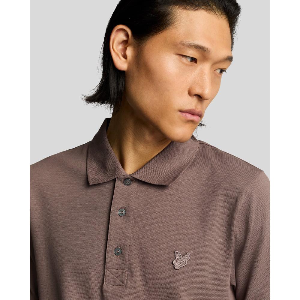 Lyle & Scott Superfine Polo Shirt Uomo Plum Truffle