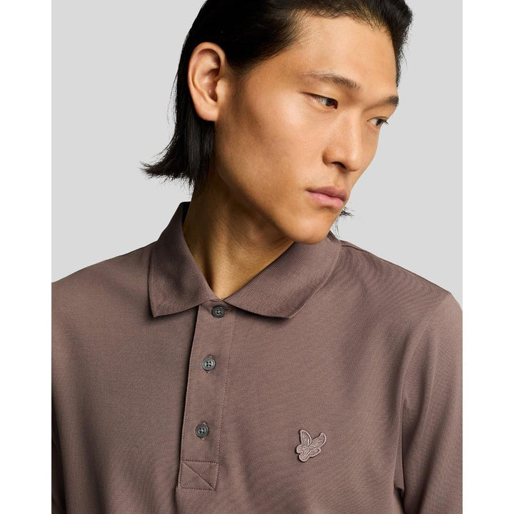 Lyle & Scott Superfine Polo Shirt Uomo Plum Truffle