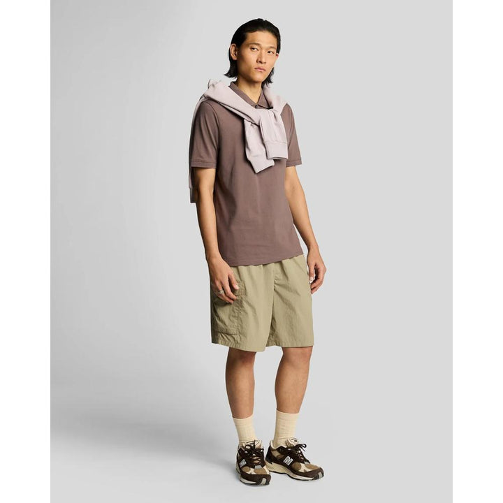 Lyle & Scott Superfine Polo Shirt Uomo Plum Truffle