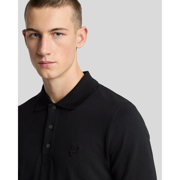 Lyle & Scott Superfine Polo Shirt Uomo Jet Black