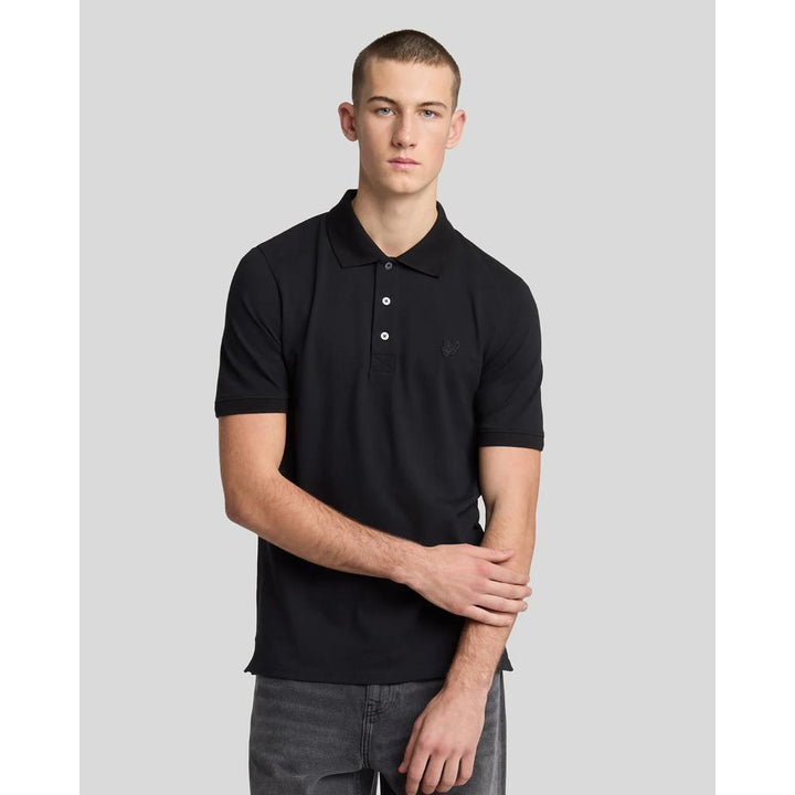 Lyle & Scott Superfine Polo Shirt Uomo Jet Black