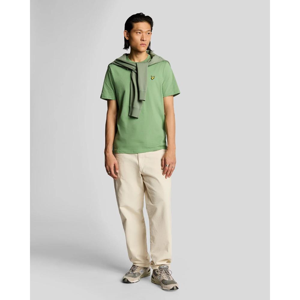 Lyle & Scoot Plain T-Shirt Uomo Smoke Green