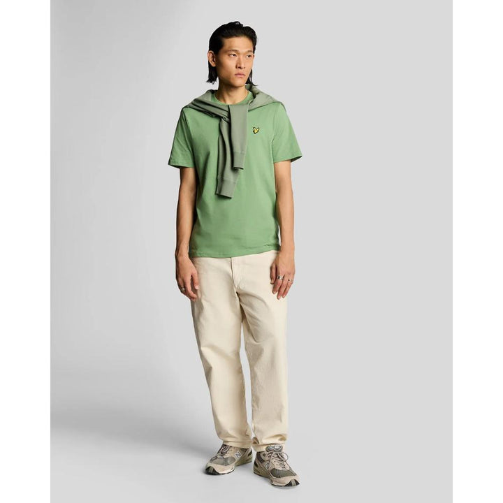Lyle & Scoot Plain T-Shirt Uomo Smoke Green