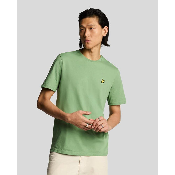 Lyle & Scoot Plain T-Shirt Uomo Smoke Green