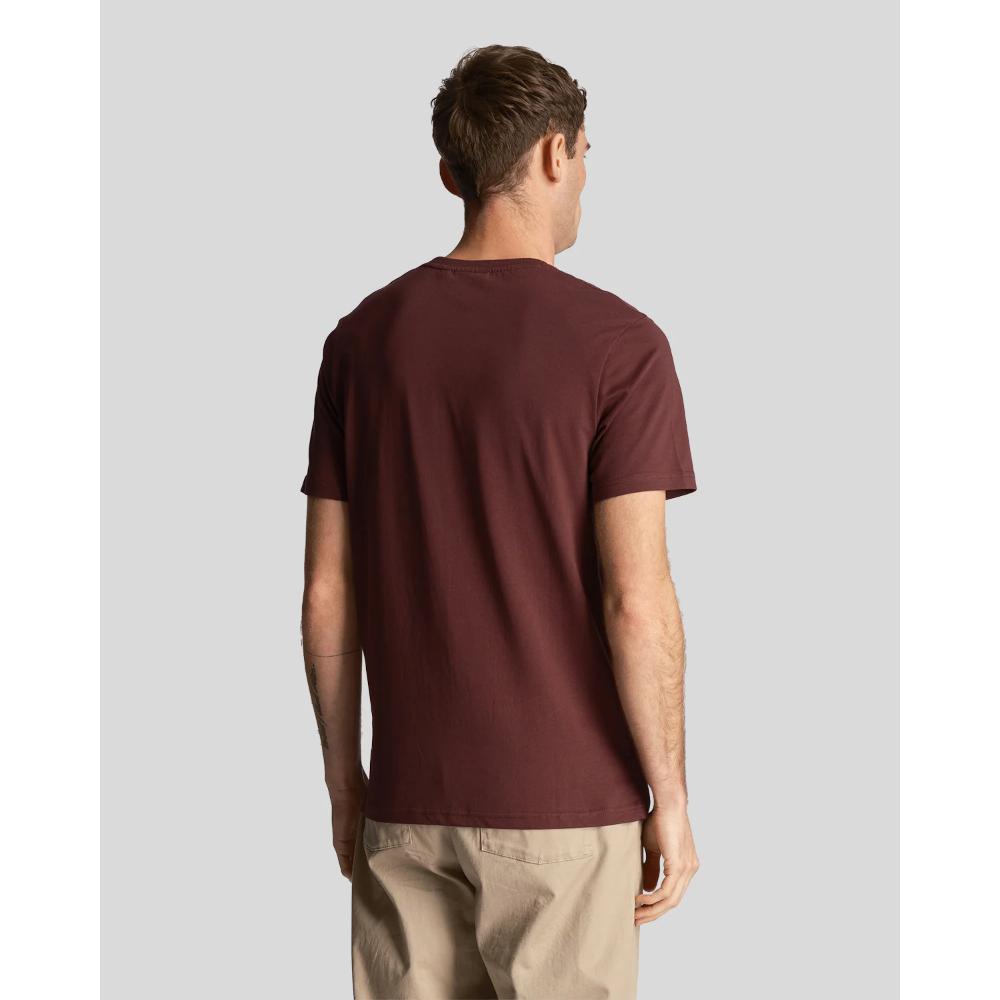 Lyle & Scoot Plain T-Shirt Uomo Burgundy