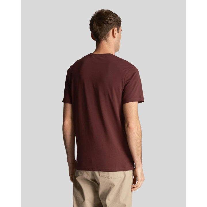 Lyle & Scoot Plain T-Shirt Uomo Burgundy