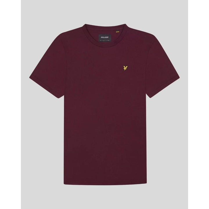 Lyle & Scoot Plain T-Shirt Uomo Burgundy