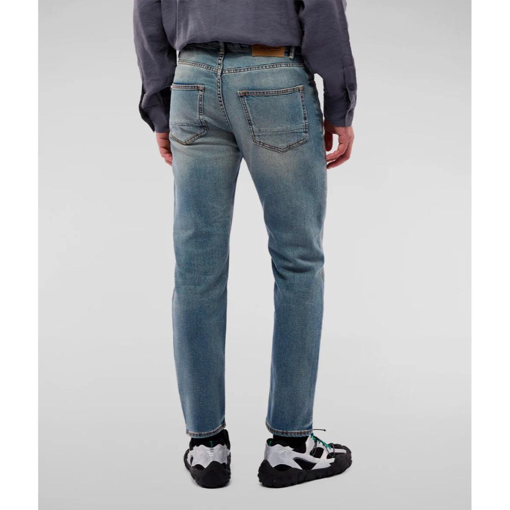 Refrigiwear Century Denim Uomo Light Blue Con Trattamento Heavy-Wash