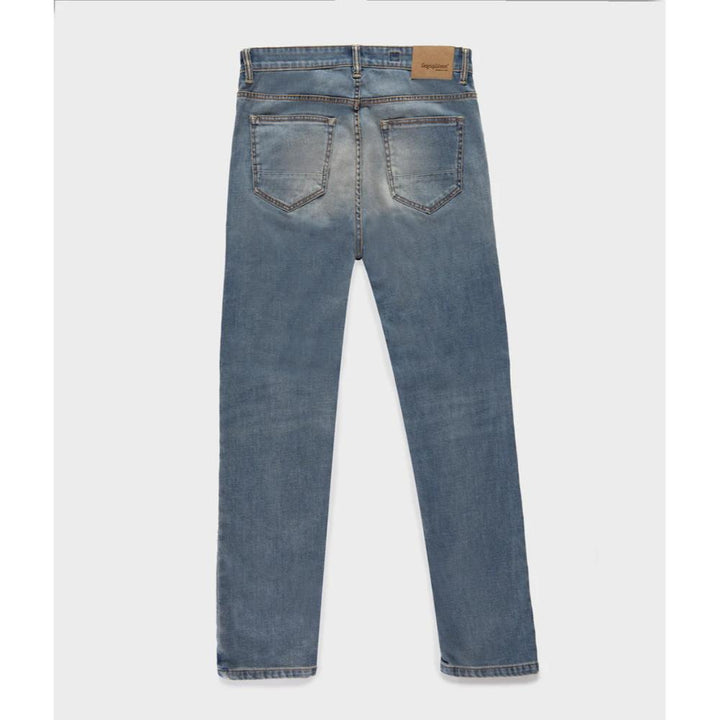Refrigiwear Century Denim Uomo Light Blue Con Trattamento Heavy-Wash