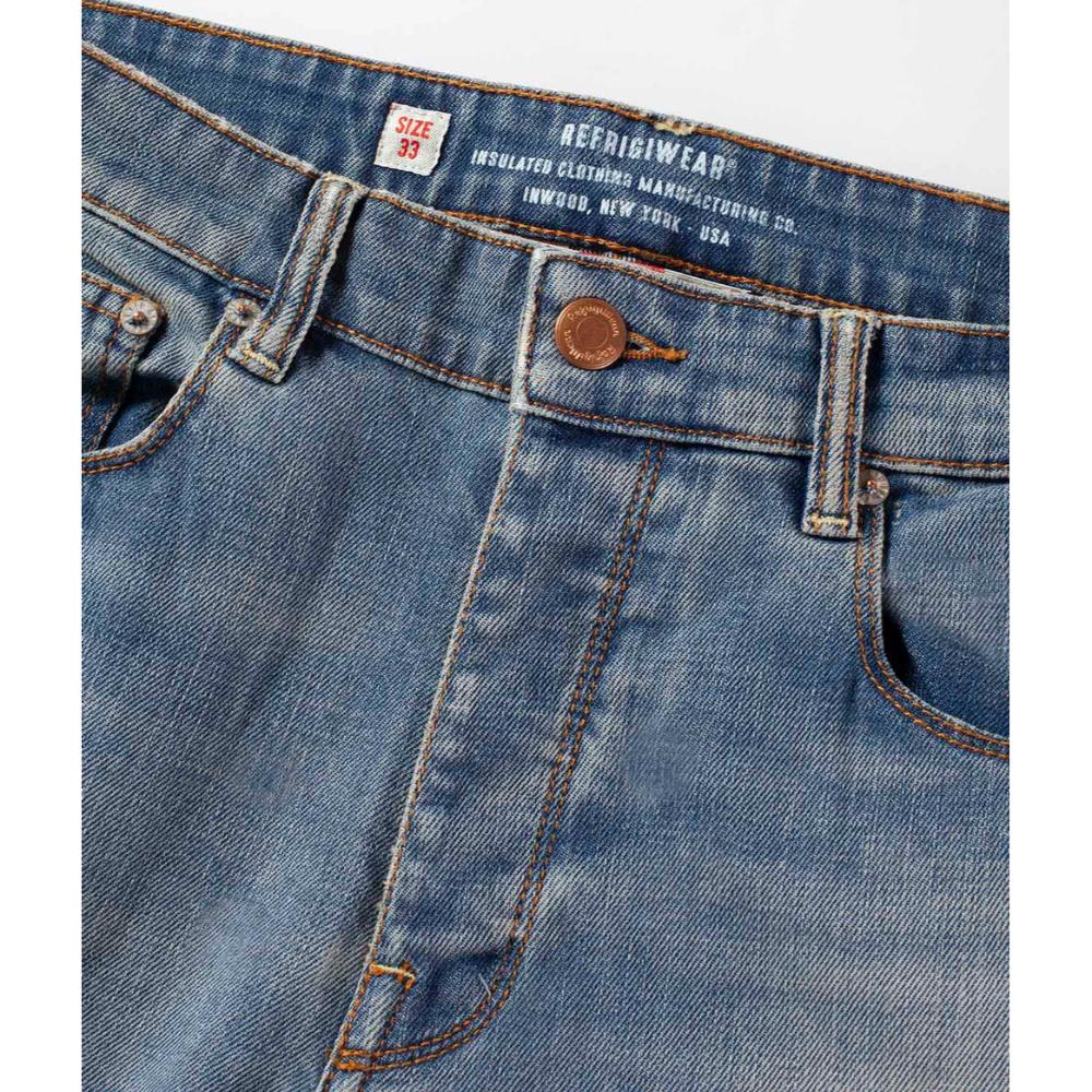 Refrigiwear Century Denim Uomo Light Blue Con Trattamento Heavy-Wash
