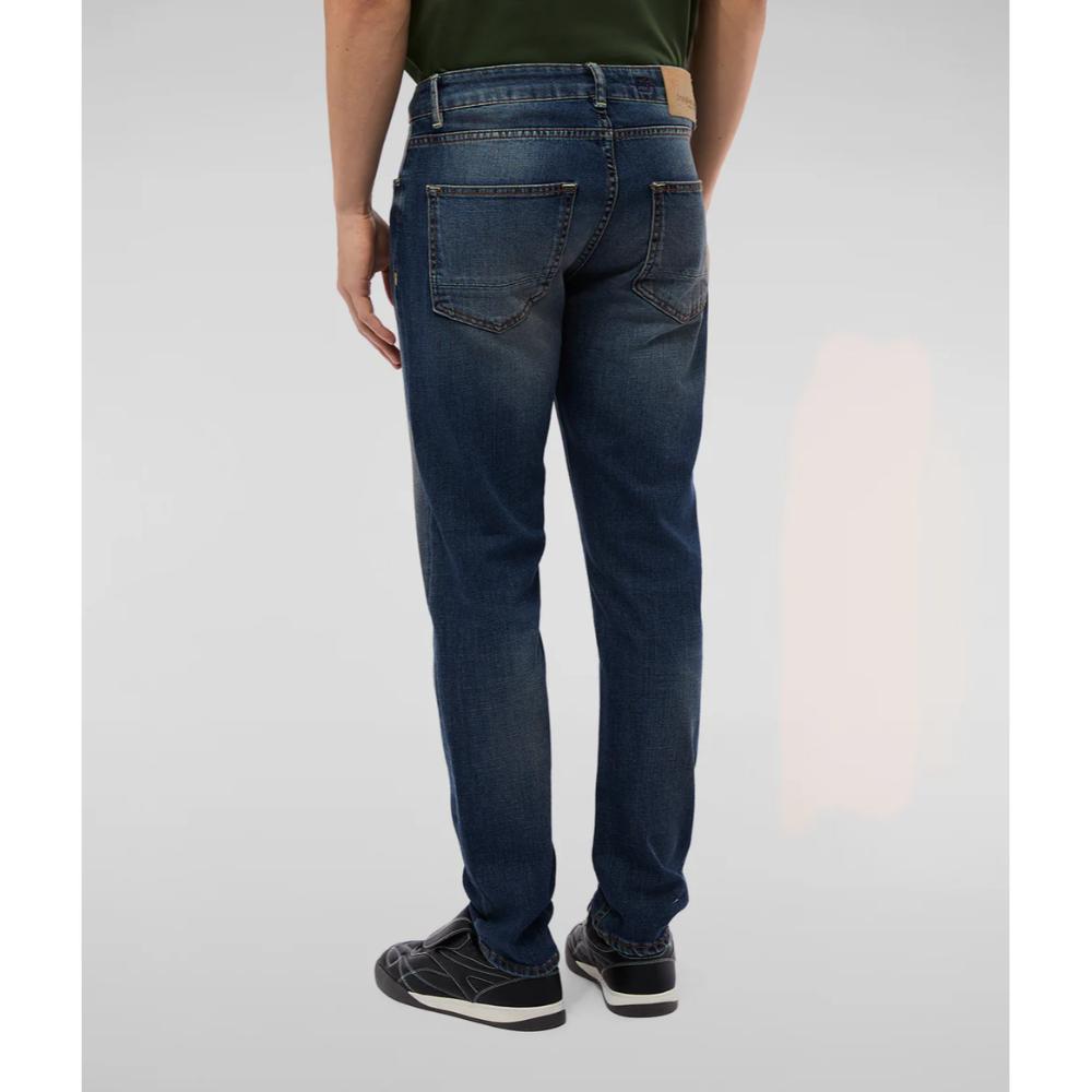 Refrigiwear Denver Denim Uomo Dark Blue Con Effetto Vintage