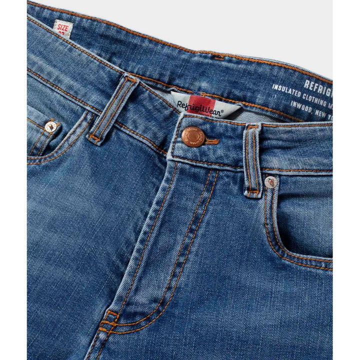 Refrigiwear Bruce Denim Uomo Medium Blue Con Trattamento Leggero.