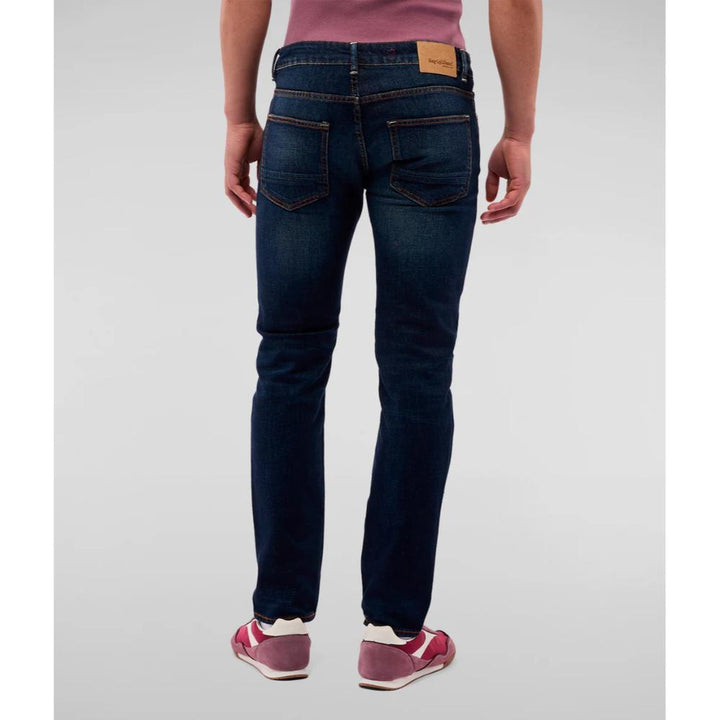 Refrigiwear Bruce Denim Uomo Dark Blue Con Trattamento Light-Wash.