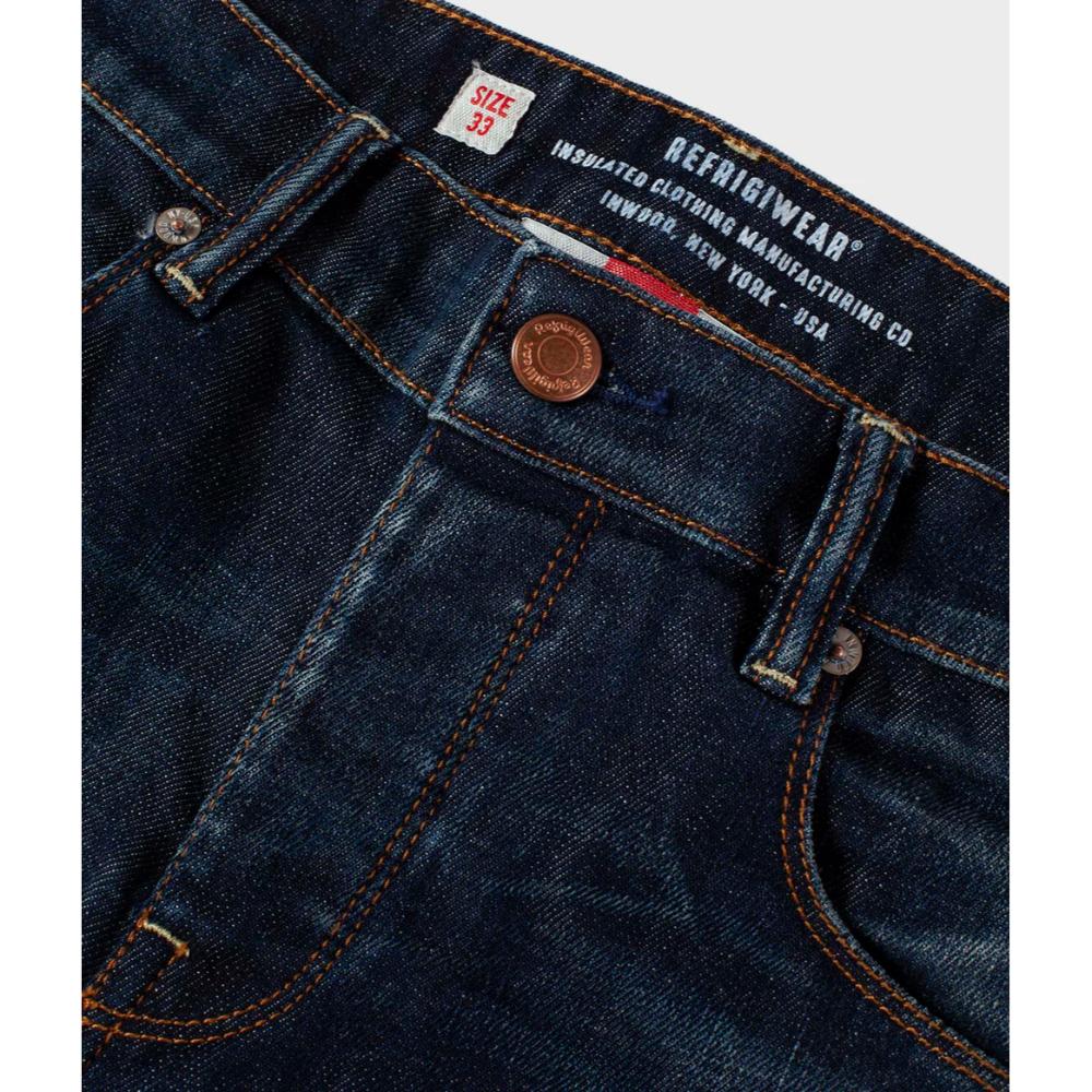 Refrigiwear Bruce Denim Uomo Dark Blue Con Trattamento Light-Wash.