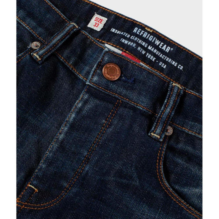 Refrigiwear Bruce Denim Uomo Dark Blue Con Trattamento Light-Wash.