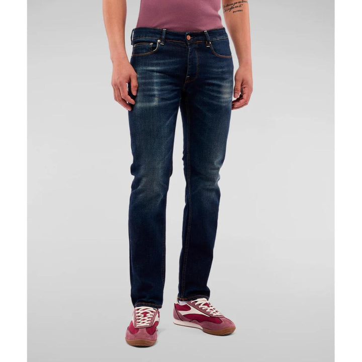 Refrigiwear Bruce Denim Uomo Dark Blue Con Trattamento Light-Wash.