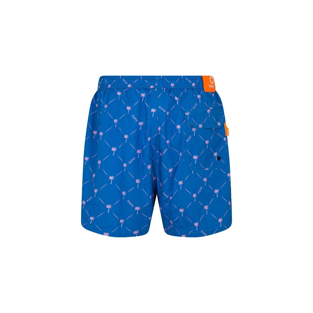 Suns Costume Boxer Capri Uomo Minipalm Royal