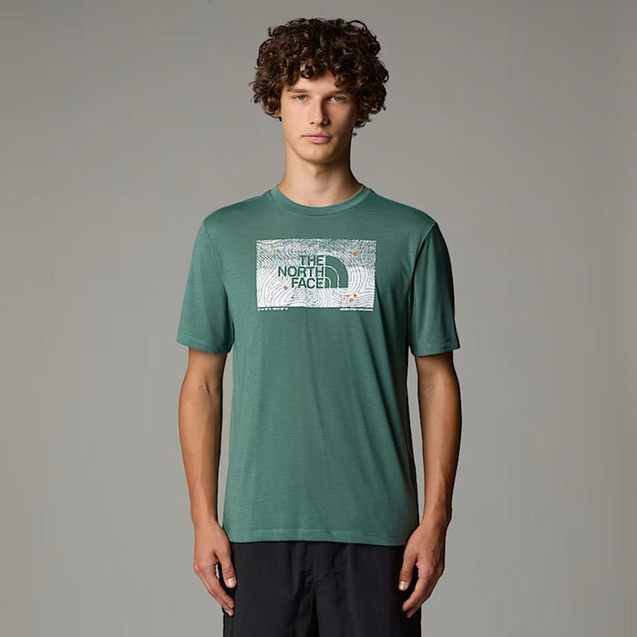 The North Face T-shirt Foundation Abstract Uomo Duck Green