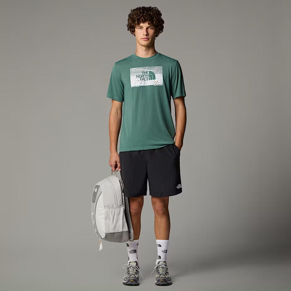 The North Face T-shirt Foundation Abstract Uomo Duck Green