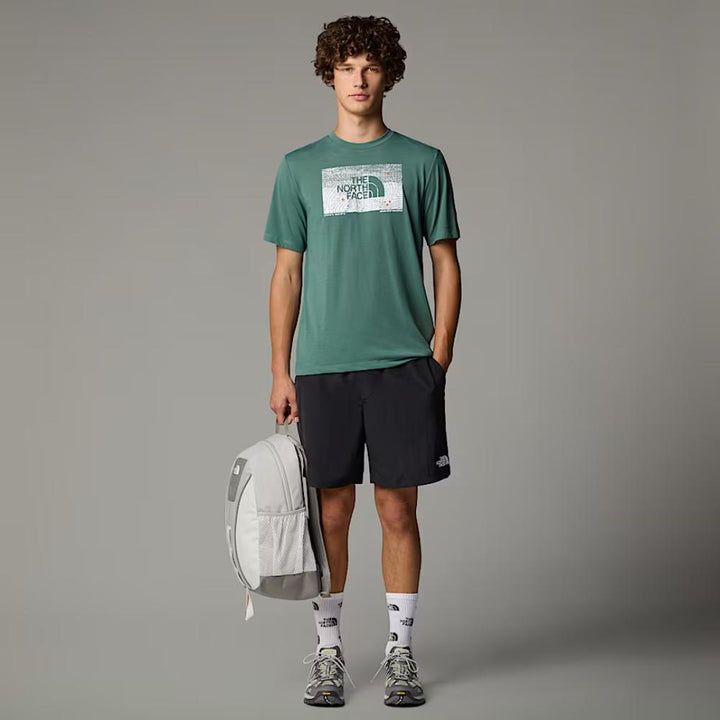 The North Face T-shirt Foundation Abstract Uomo Duck Green