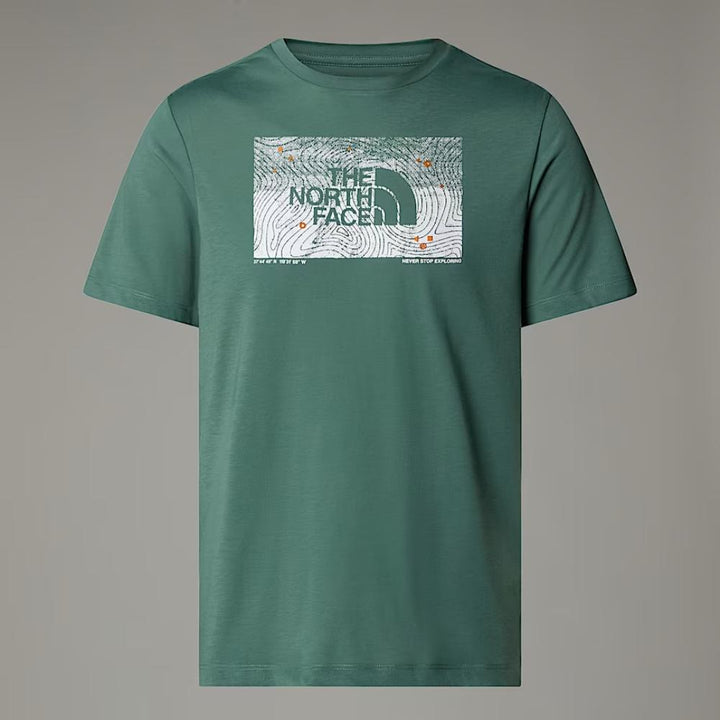 The North Face T-shirt Foundation Abstract Uomo Duck Green