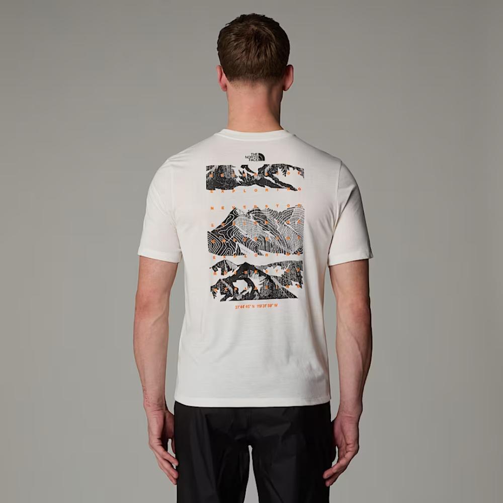 The North Face T-shirt Foundation Mountain Uomo White Dune