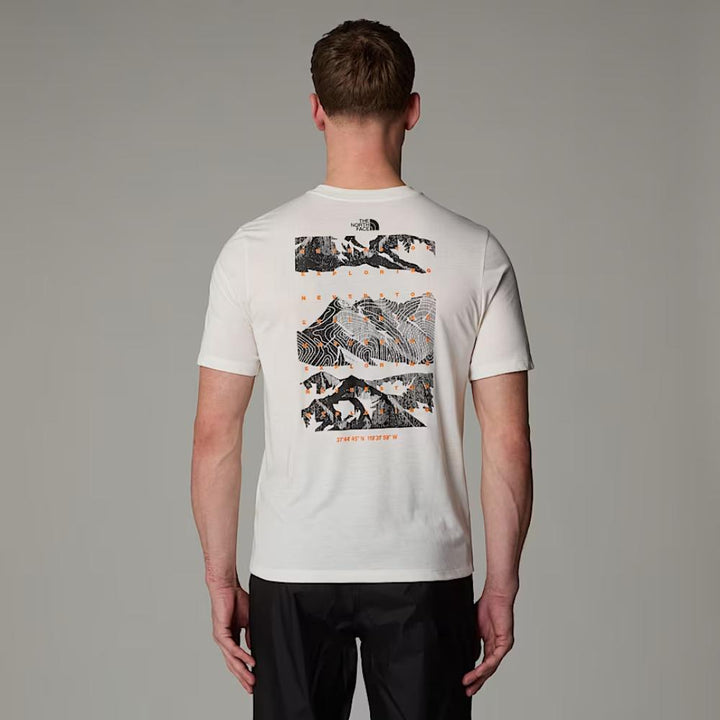 The North Face T-shirt Foundation Mountain Uomo White Dune