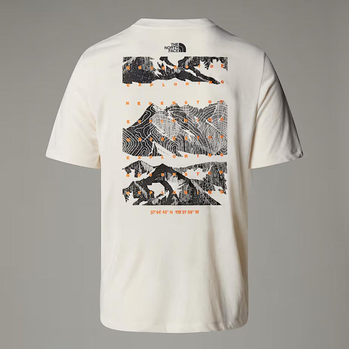 The North Face T-shirt Foundation Mountain Uomo White Dune