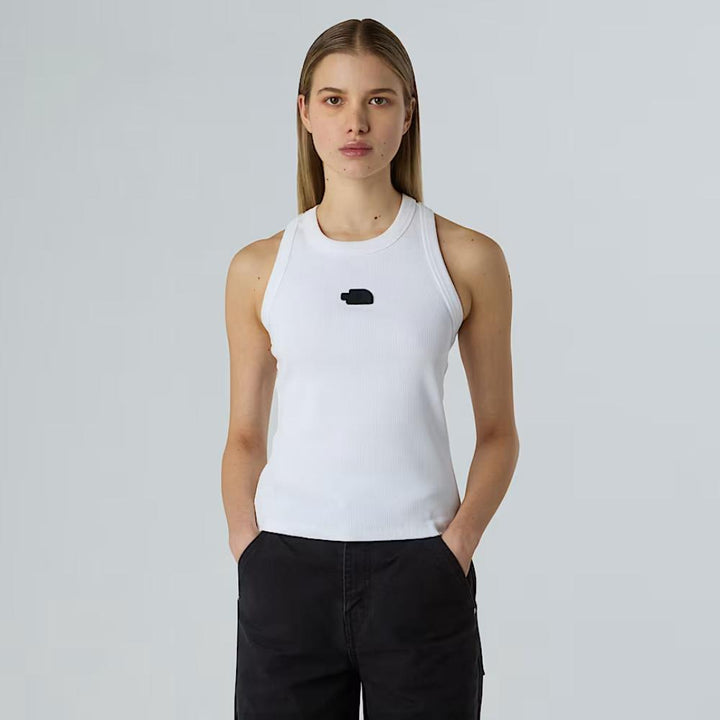 The North Face Canotta Slim Rib Donna White